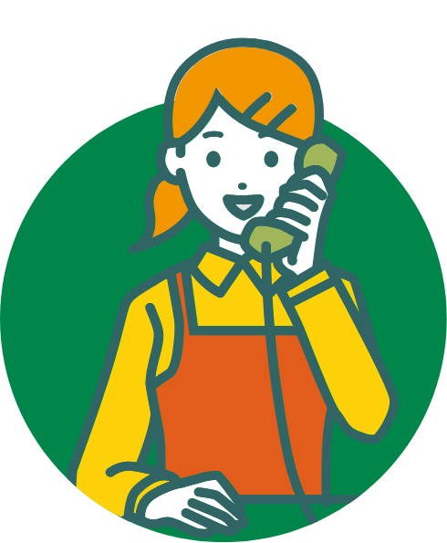 電話をかける女性